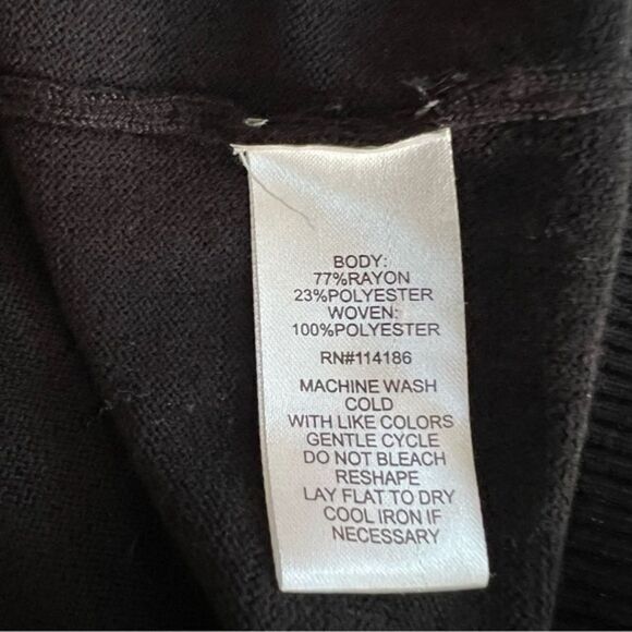 89th + Madison Floral Sleeve Sweater Black Combo size XL. - Picture 6 of 8